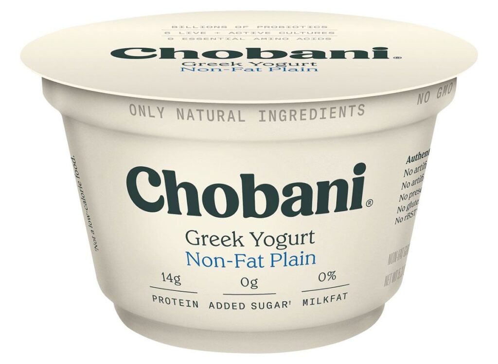 Low-Fat Plain Yogurt (Type: Regular)